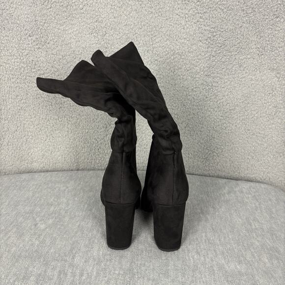 Chinese Laundry Womens Boots Size 9 Black Suedette office event goth - Picture 8 of 16